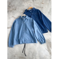 Jenna Ribbon Back Denim Jacket 